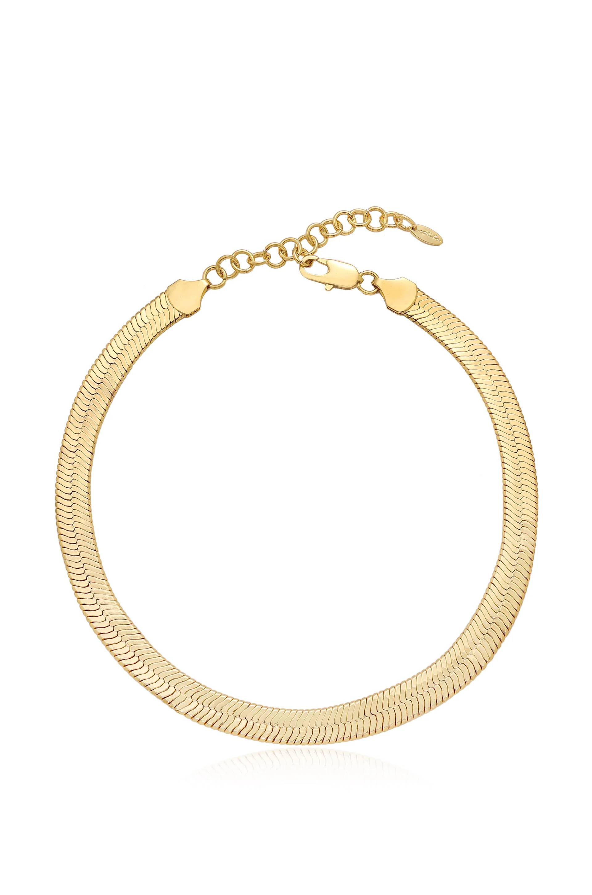 Snake Smooth Herringbone Chain Necklace | Ettika