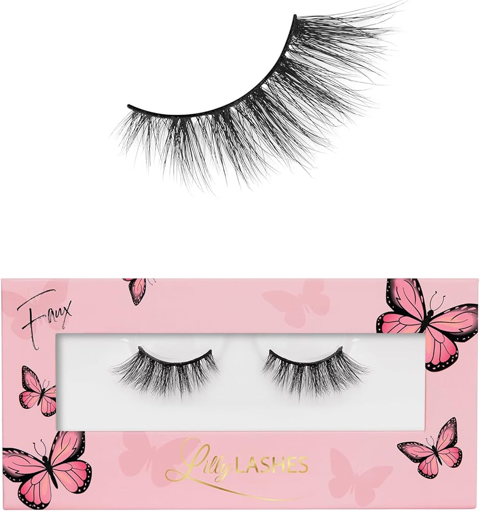 Lilly Lashes Butterfl'eyes Faux Mink Lashes, Half Lashes Natural Look & Feel, False Eyelashes, Re... | Amazon (US)