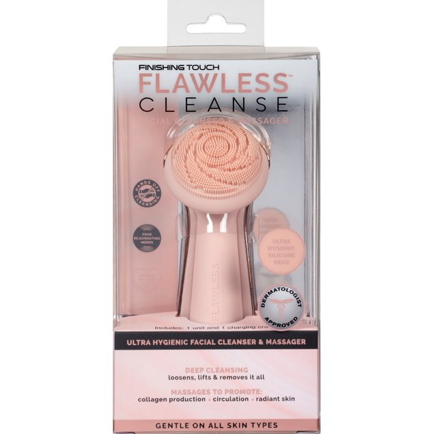 Finishing Touch Flawless Cleanse Silicone Facial Scrubber and Cleanser | Walmart (US)