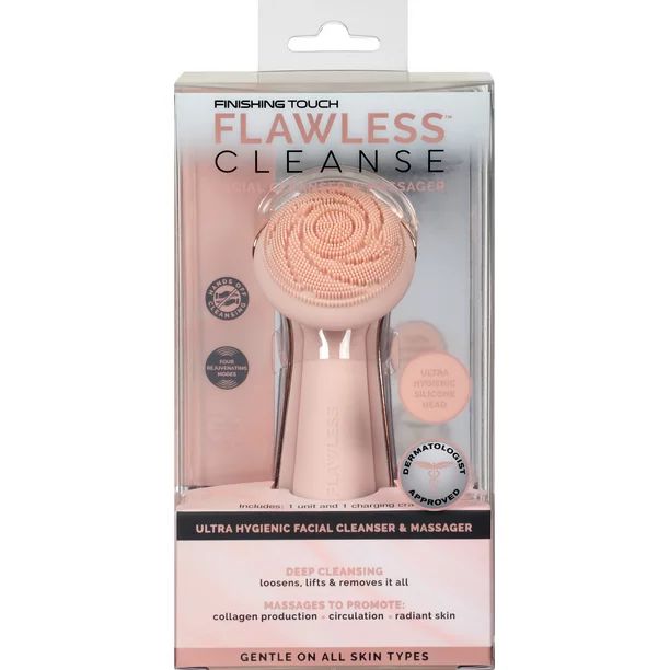 Finishing Touch Flawless Cleanse Silicone Facial Scrubber and Cleanser | Walmart (US)