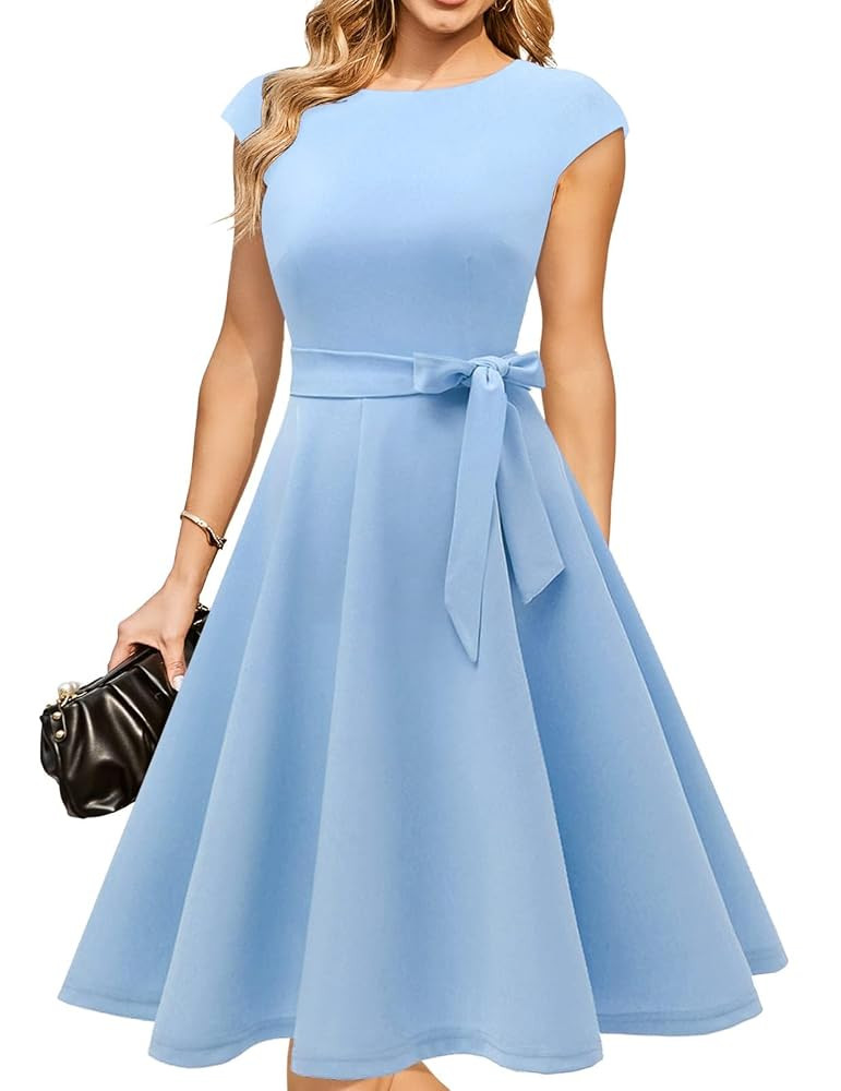 DRESSTELLS Women's Cocktail Dresses, Formal Wedding Guest Church Modest Party Prom Dress 2025 | Amazon (US)