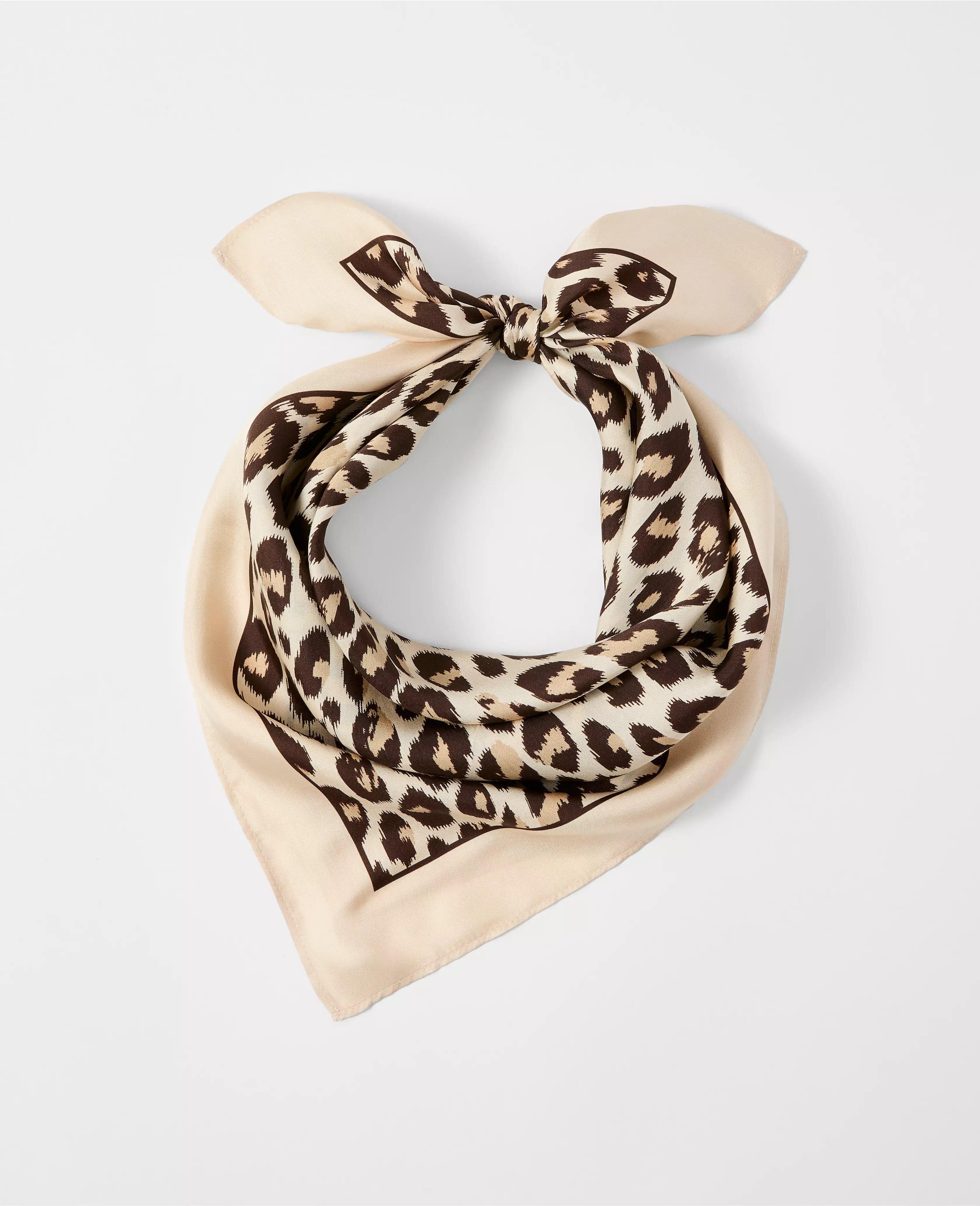 Animal Print Silk Scarf | Ann Taylor