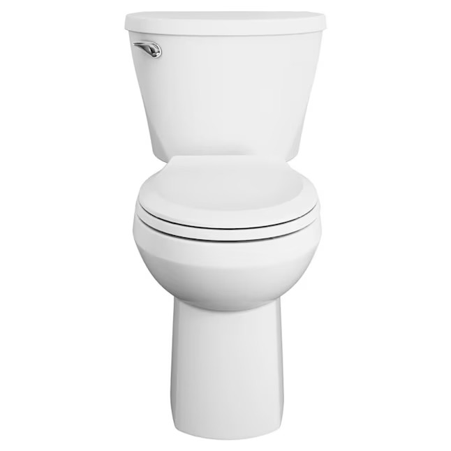 American Standard Mainstream White Round Chair height 12-in Rough-In WaterSense 1.28 GPF Soft Clo... | Lowe's