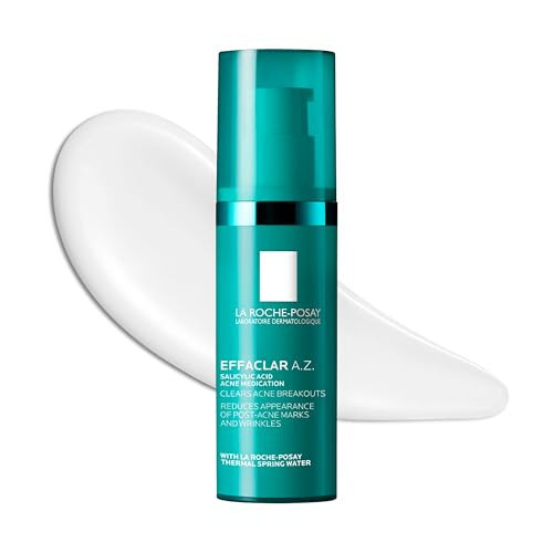 La Roche-Posay Effaclar A.Z. Gel, Azelaic Acid & Salicylic Acid for Acne Treatment, Anti-Aging & Acne Scars, Dual Action Medicated Face Gel for Breakouts & Signs of Aging, 1.35 oz | Amazon (US)