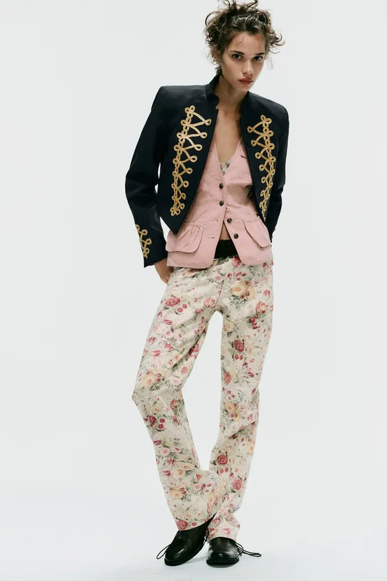 CROPPED FROG FASTENING BLAZER | Zara US