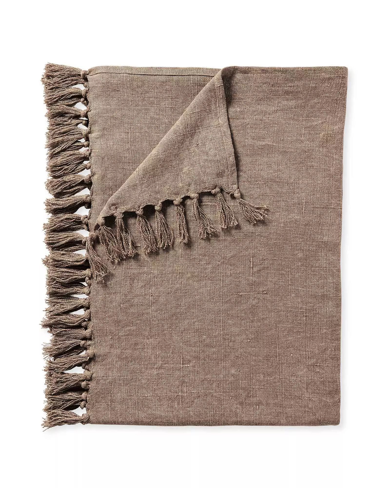 Mendocino Linen Throw | Serena and Lily