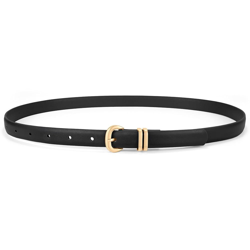 WHIPPY Schmaler Ledergürtel für Damen Modischer Damen Taillengürtel für Jeans Hosen Kleider m... | Amazon (DE)