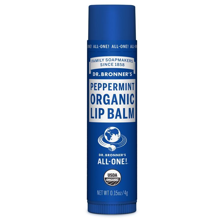 Dr. Bronner's Organic Lip Balm Peppermint - .15oz | Target