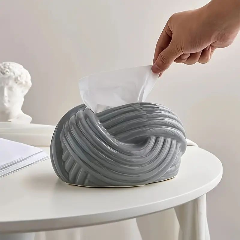 1pc Ceramic Tissue Box, Creative Tissue Holder, Tissue Storage Box, For Bathroom Living Room Bedr... | Temu Affiliate Program