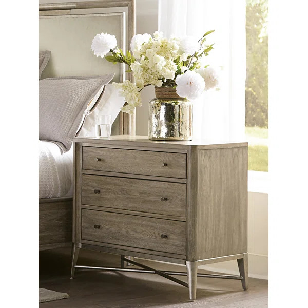 Cheetham 3 - Drawer Nightstand in Natural | Wayfair North America
