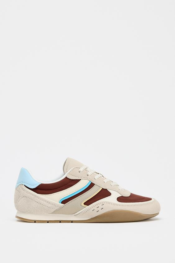 COLOUR-BLOCK RUNNING TRAINERS | Zara UK