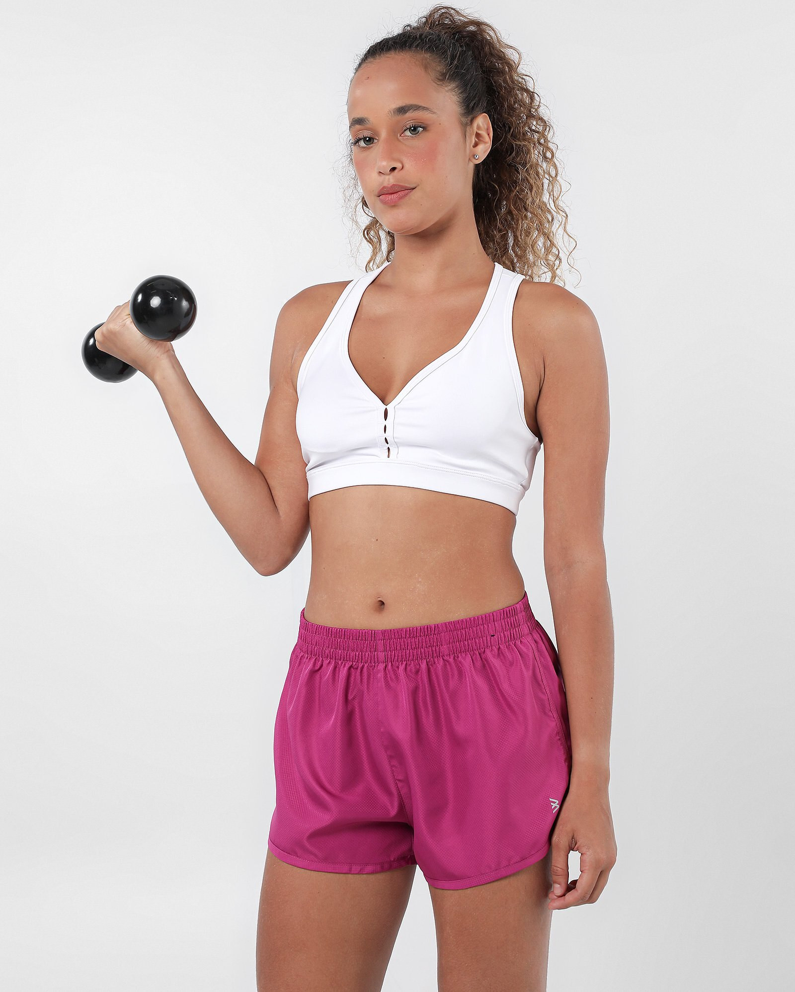 Short esportivo feminino com fendas - Roxo Avermelhado |  BodyWork by Riachuelo | Riachuelo (BR)