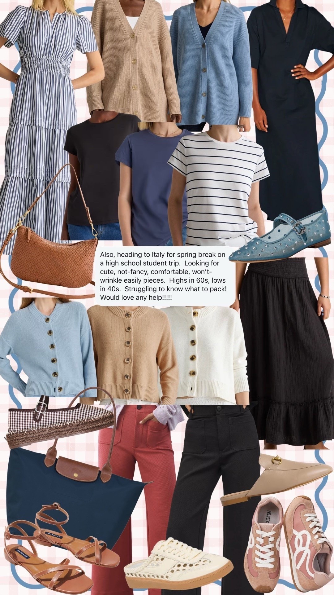 All the essentials for your next trip! The perfect Crossbody bag, comfortable, easy outfits with mix and match pieces for multiple looks! These are all packable and throw on and go! ￼

#LTKdayinmylife #LTKTravel #LTKOver40