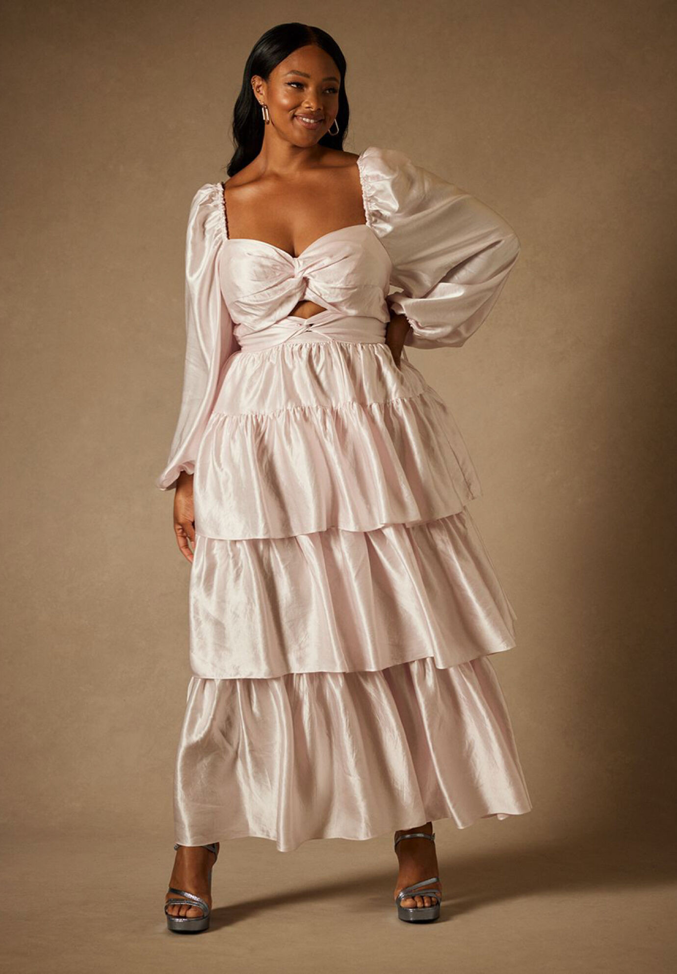 Bridal by ELOQUII Tiered Dress | Eloquii