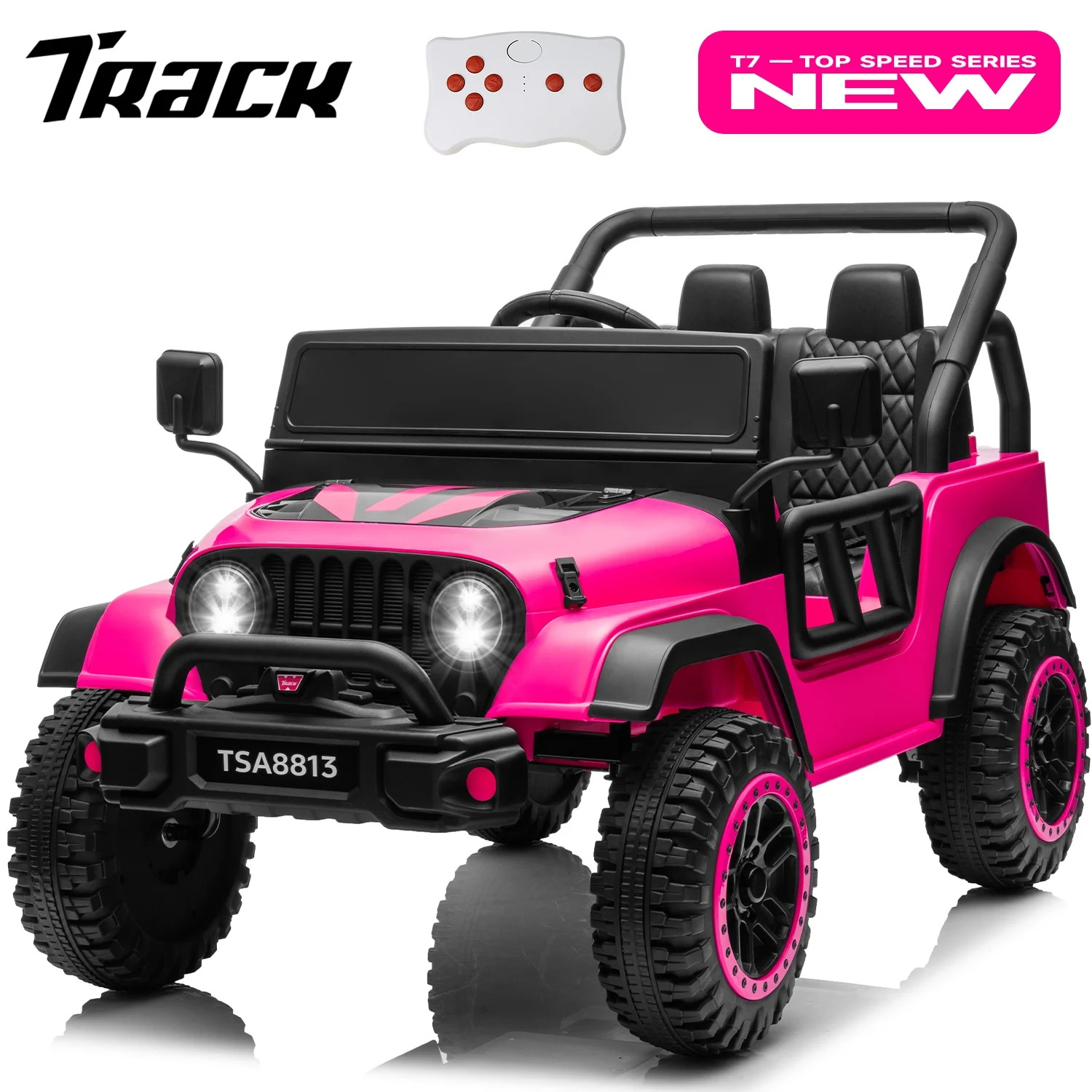 Track 7 24V Ride on Truck, Electric Car for Boys Girls, Ride on Car with Remote Control, Music, B... | Walmart (US)