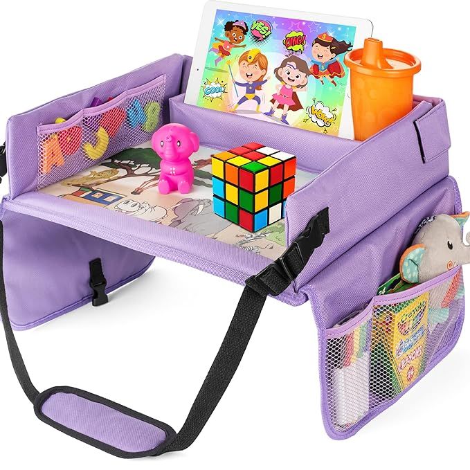 Kids Travel Tray, Car Seat Tray, Travel Tray for Kids Car Seat, Toddler Car Activities, Car Seat ... | Amazon (US)