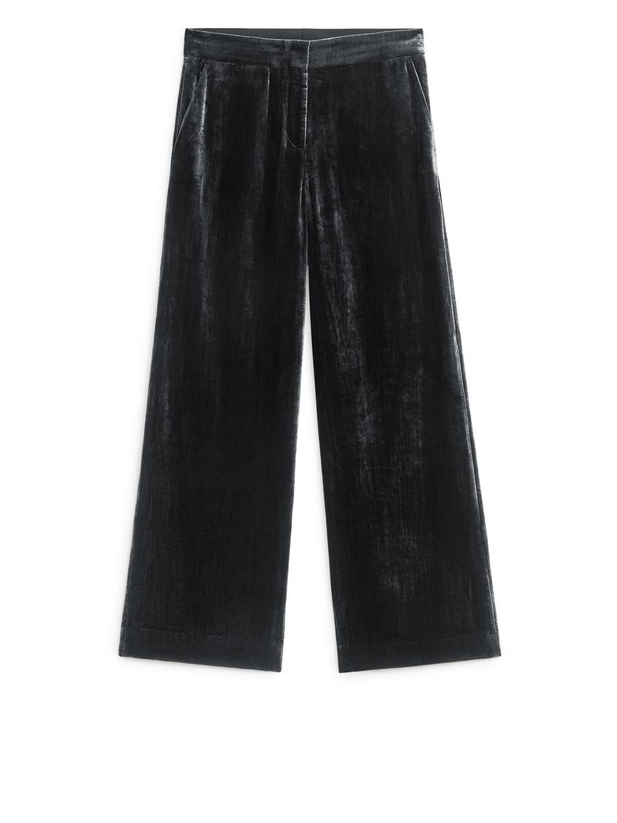 Samthose - Schwarz | ARKET (EU)