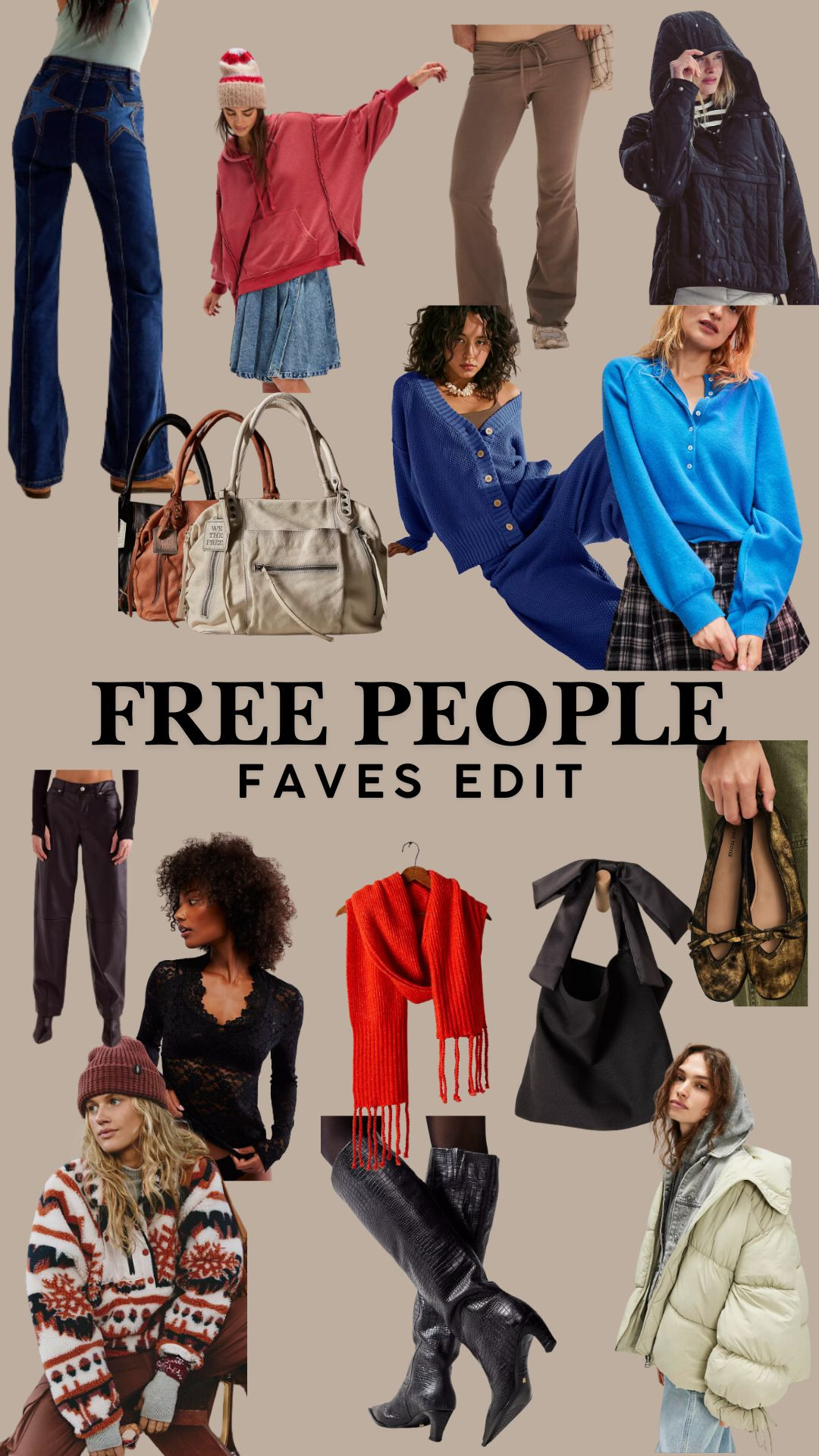 Free People faves edit, my favourite pieces, accessories, handbag, ballet flats, knee high boots, puffer coat, knitwear, jeans, casual style, winter outfit  
AD@freepeopleuk 

 

#LTKuk #LTKstyletip #LTKwinter