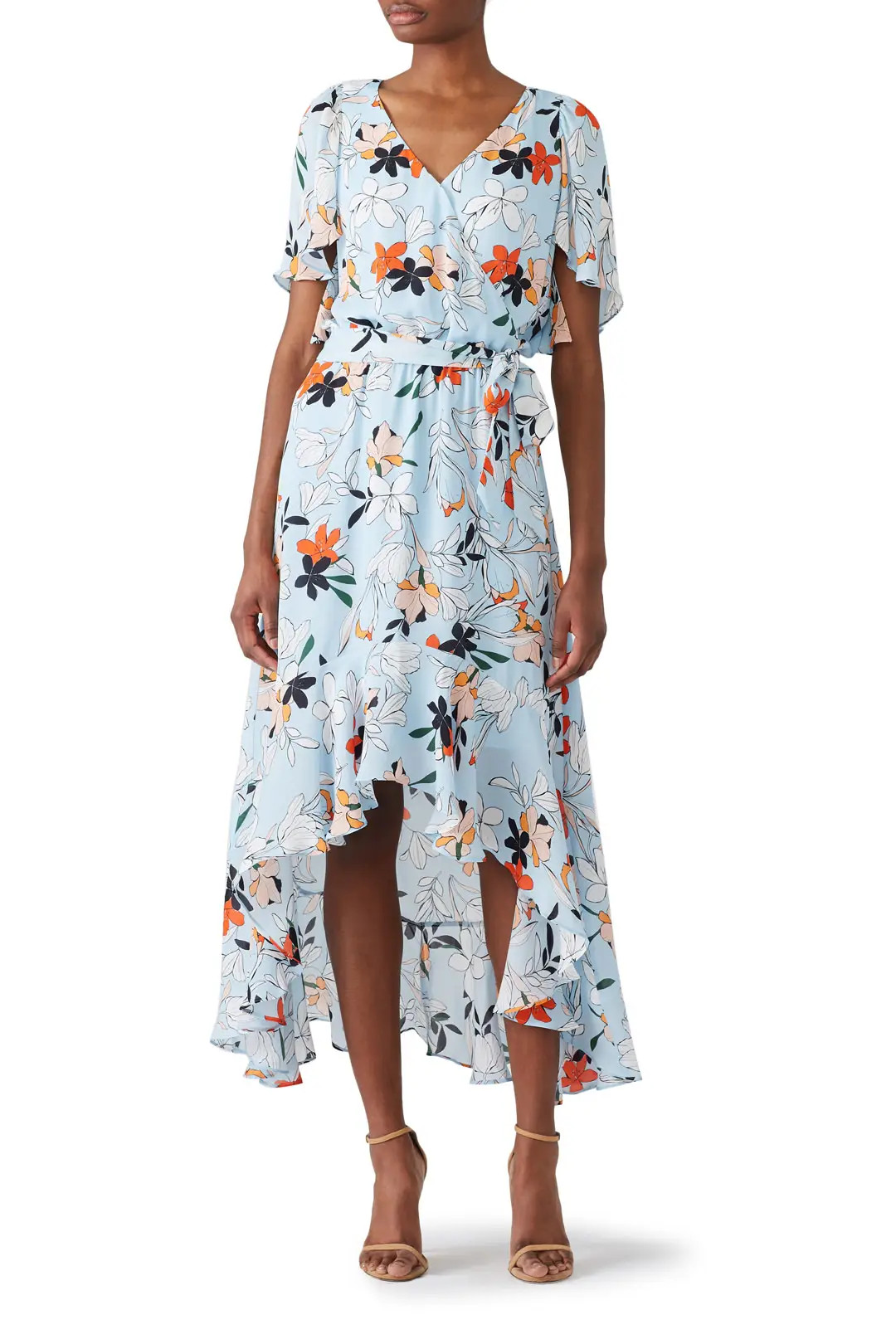 Parker Blue Floral Demi Maxi | Rent The Runway