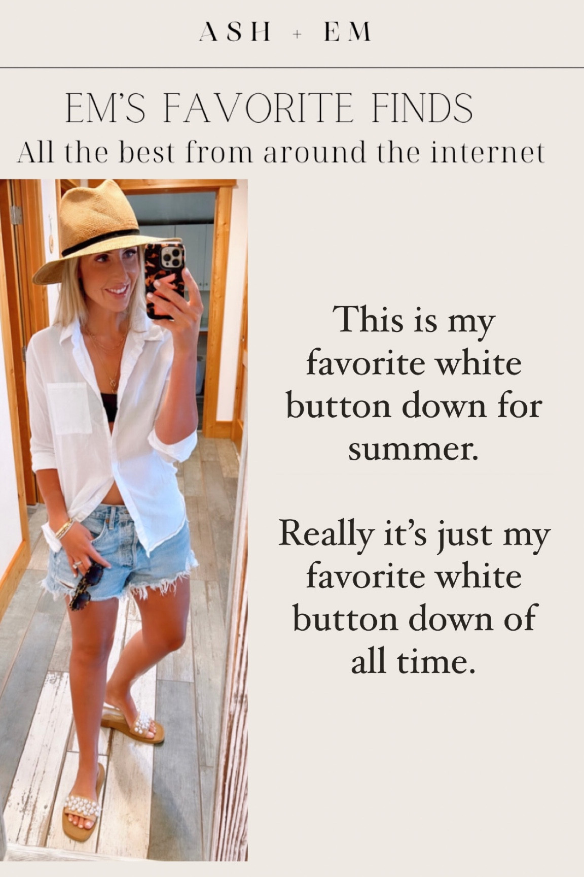 The best white button down. Runs tts. I take the small, Ashley takes the XL. 