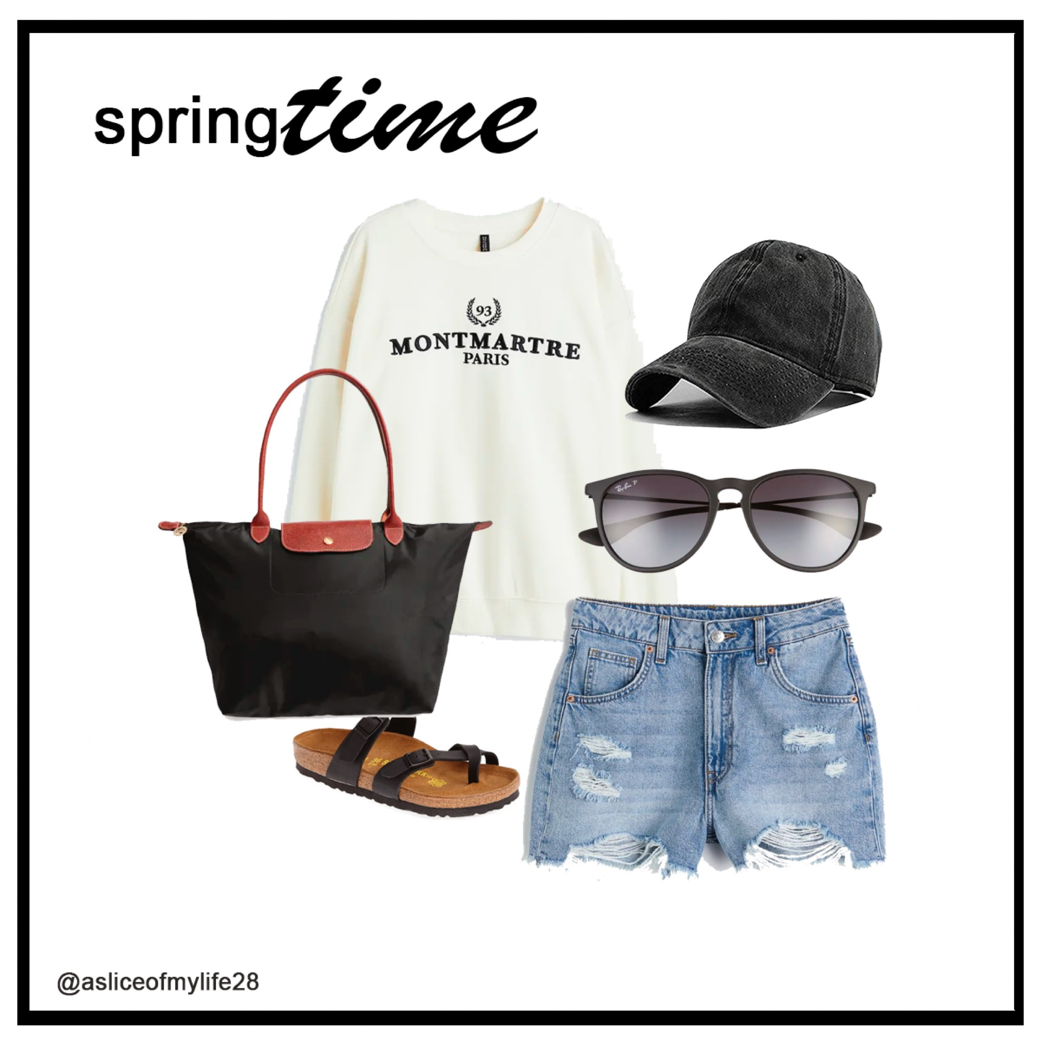 #springtime #hm #rayban #birkenstocks