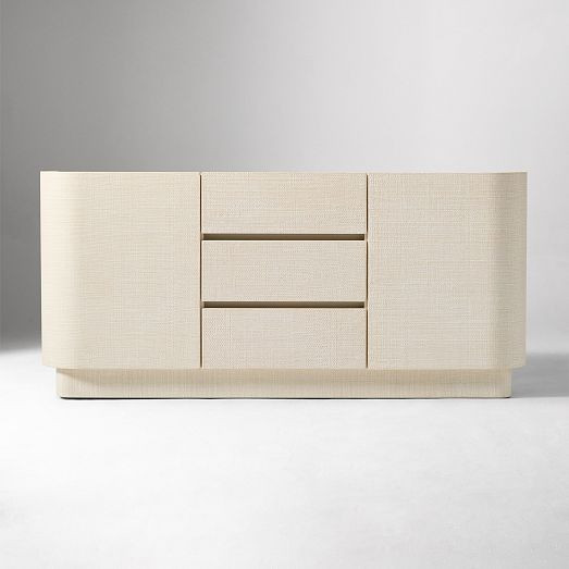 Solstice Painted Raffia Buffet (64") | West Elm (US)