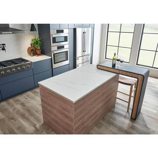 STONEMARK 4 in. x 4 in. Quartz Countertop Sample in Calacatta Arno-P-QSL-CALARNO-3X3 - The Home D... | The Home Depot