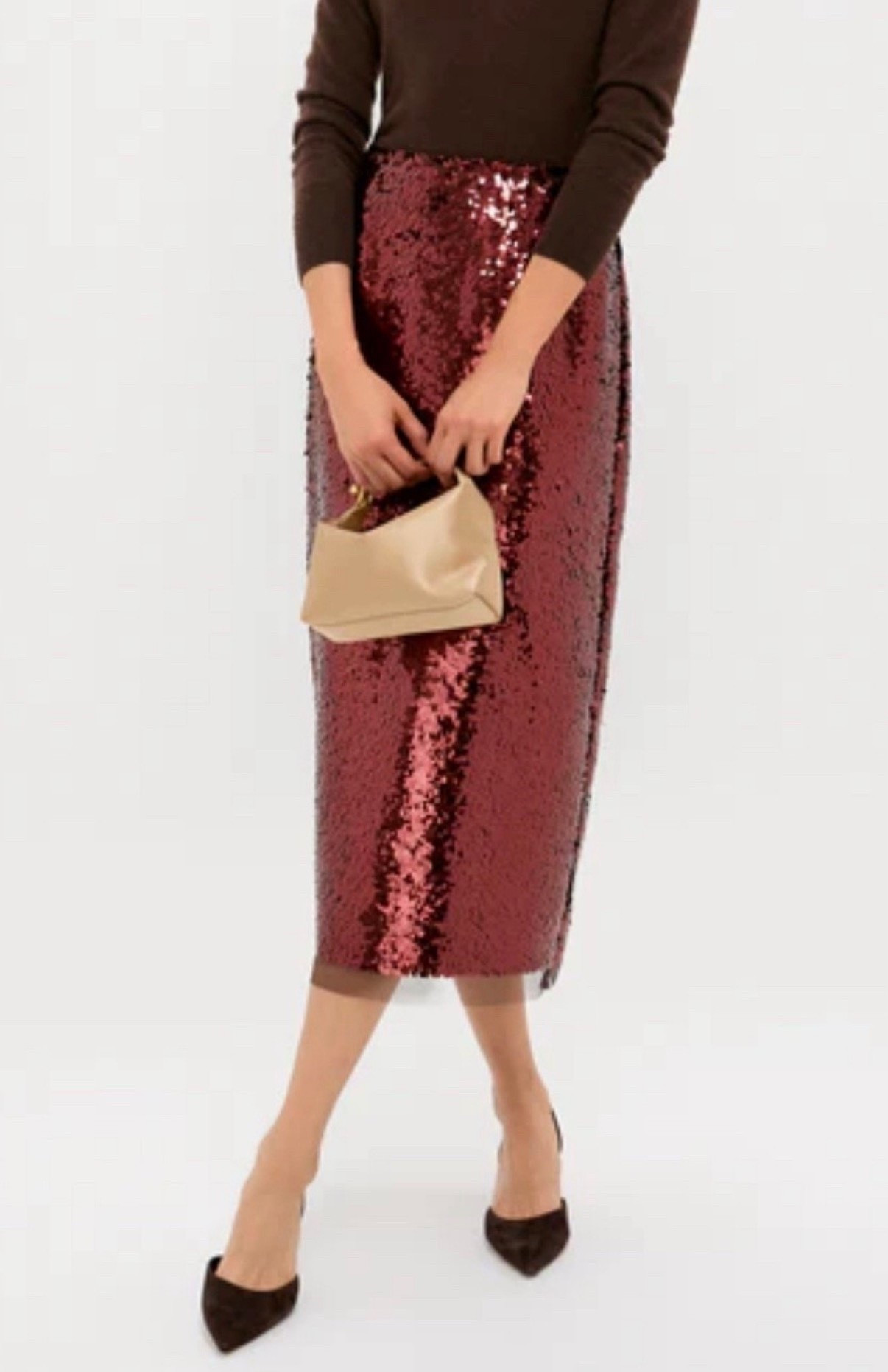 Sequin skirt
Sweater 
Holiday outfit
Party outfit 
Skirt 

#LTKHoliday