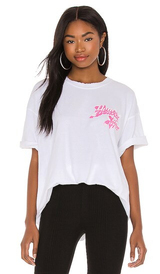 Heaven Sighs Tee in White & Pink | Revolve Clothing (Global)