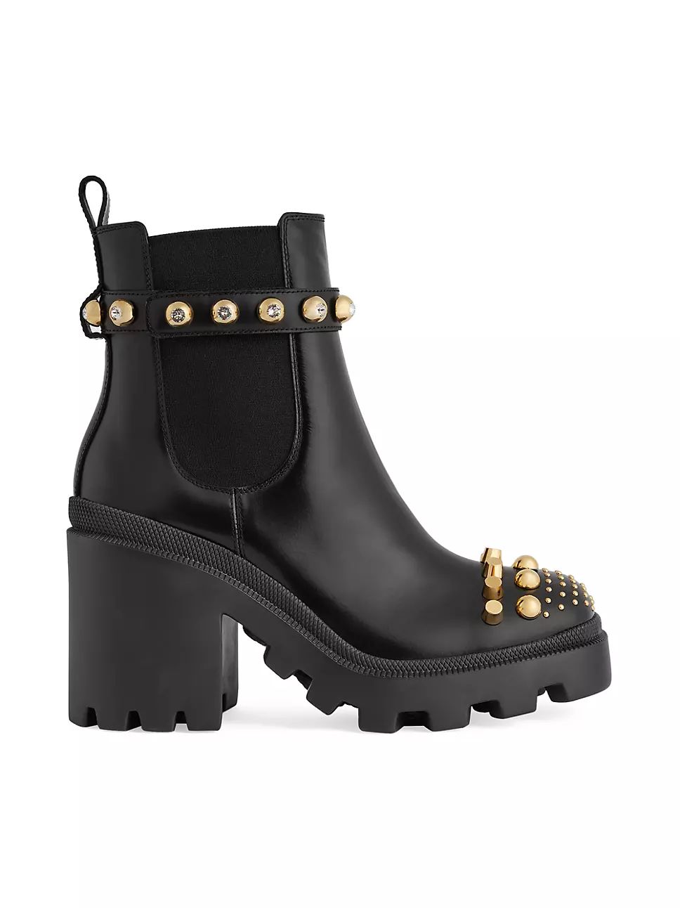 Trip Studded Leather Platform Boots | Saks Fifth Avenue