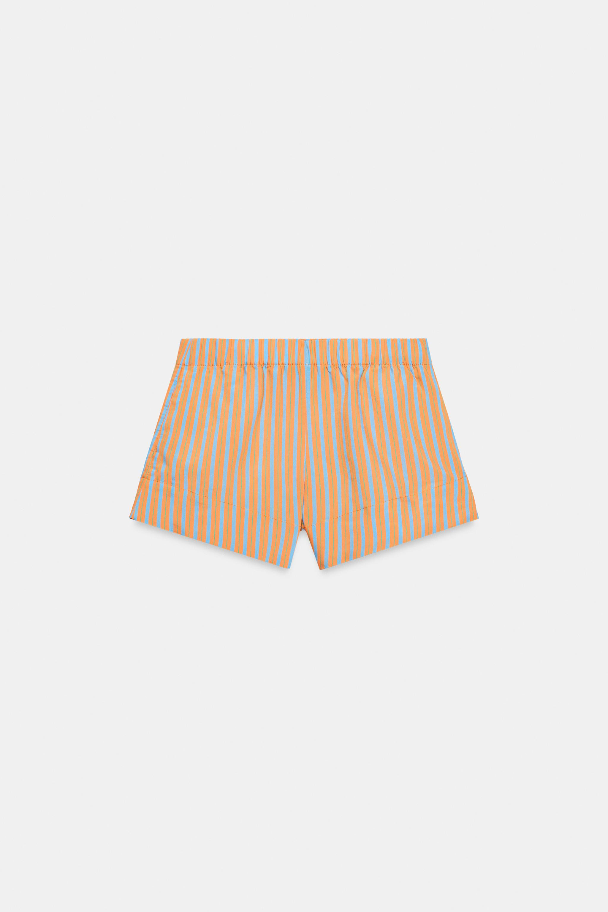 Mid-rise shorts with an elastic waistband. | Zara US