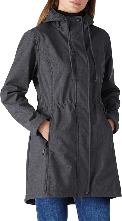 Outdoor Ventures Women's Lightweight Waterproof Fleece Lined Hooded Softshell Rain Jacket, Warm W... | Amazon (US)