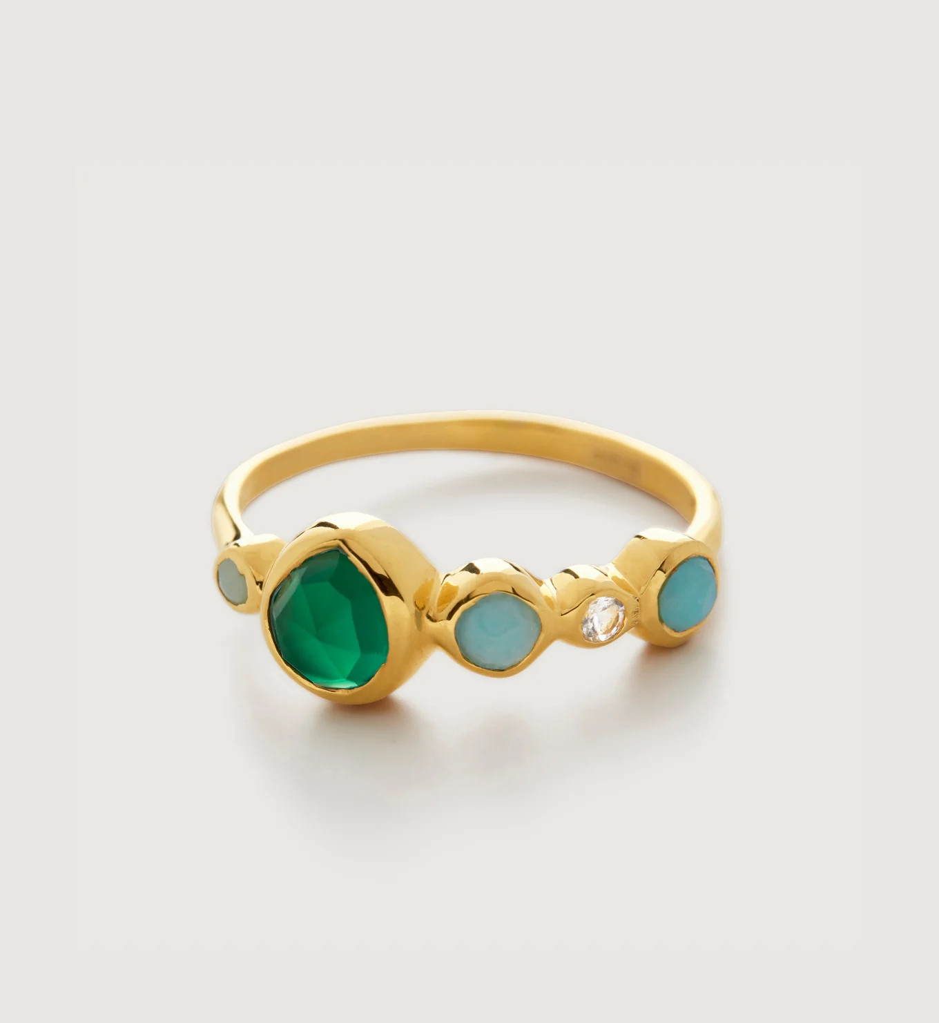 Siren Bezel Multi Gemstone Ring | Monica Vinader (Global)