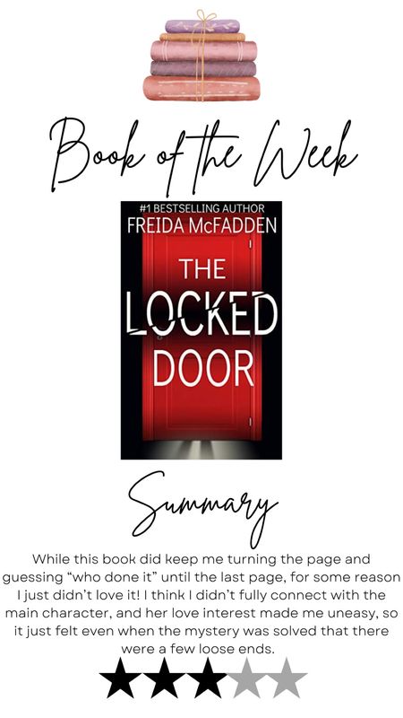 Book Review: The Locked Door by Frieda McFadden

#LTKFind