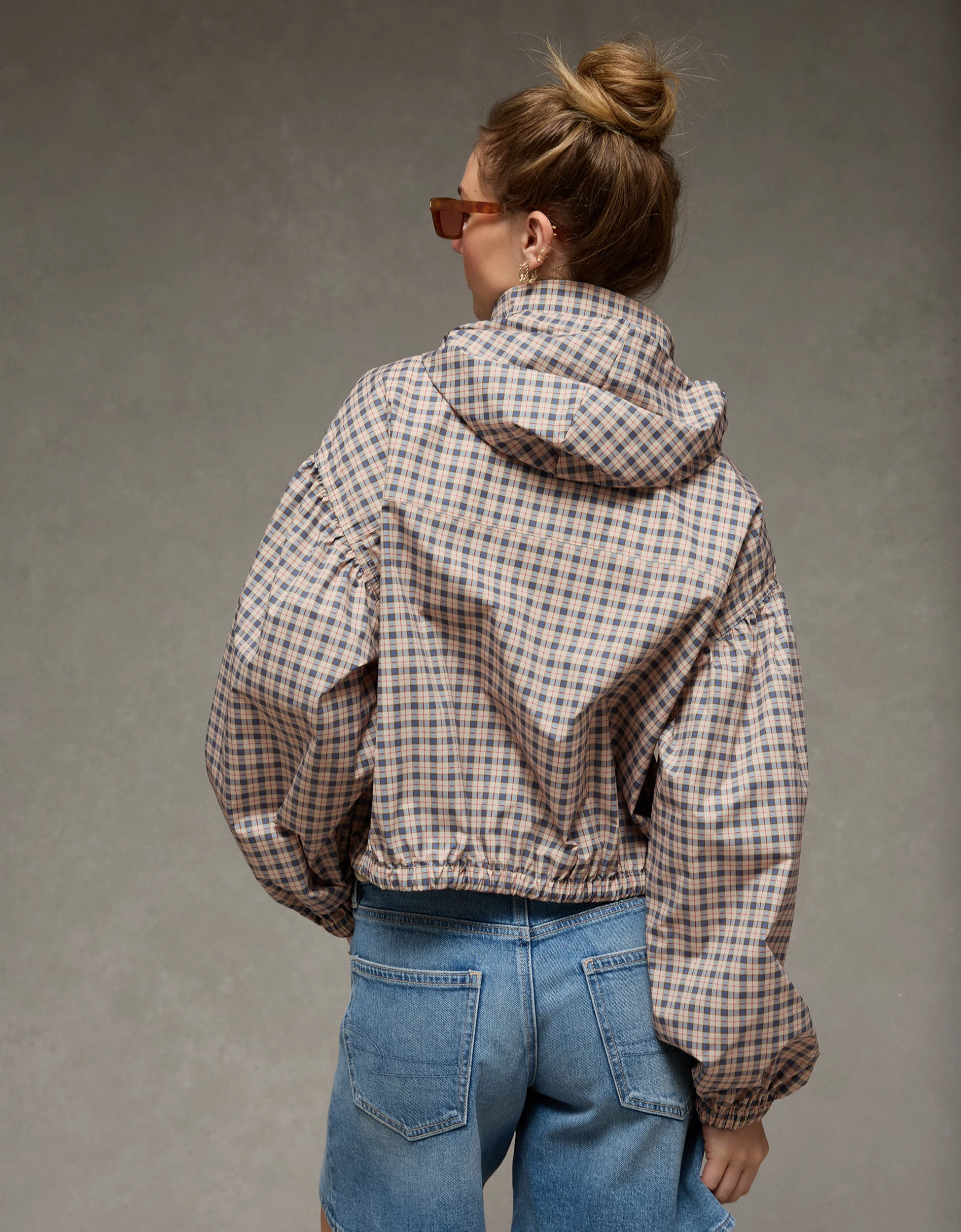 AE Cropped Windbreaker Jacket | American Eagle Outfitters (US & CA)