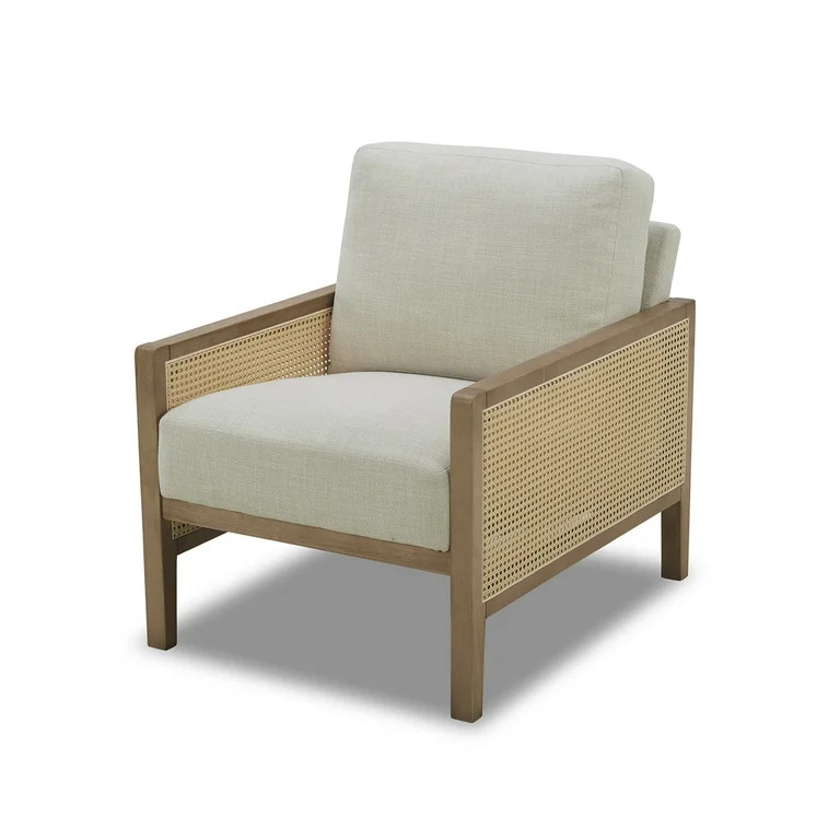 Better Homes & Gardens Springwood Caning Accent Chair, Light Honey Finish - Walmart.com | Walmart (US)