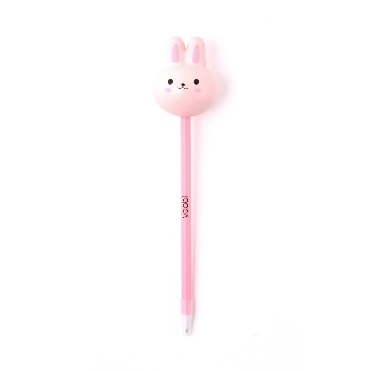 Yoobi Novelty Ballpoint Pen Squishy Topper Pink Bunny | Target