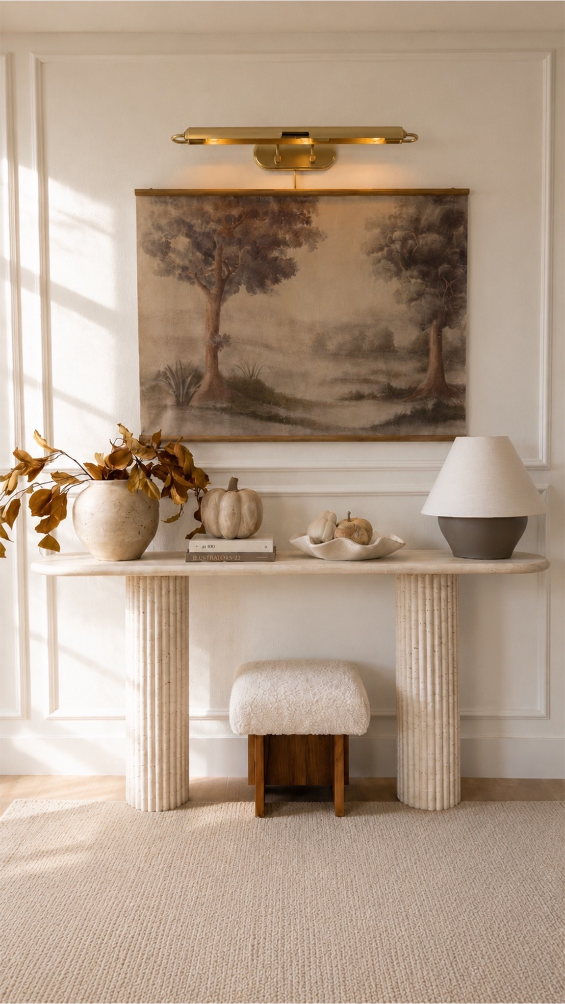 The easiest way to make a space feel more custom ✨
I added this plug-in picture light above the artwork in our entryway, and I love how much warmth and character it brings to the entire wall. The best part? It’s completely plug-in, so you can get that elevated, built-in look without needing to hardwire a new light.
Such a simple detail, but it makes the whole space feel so much more finished. 🤎
#PictureLight #EntrywayDecor #HomeDecor #InteriorStyling #LightingDesign

#LTKSeasonal #LTKHome