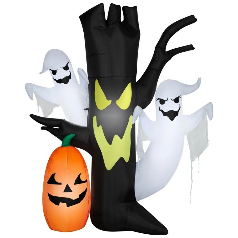Halloween Airblown Inflatable, Tree Screamer with Ghost Buddies, 7.5', by Way To Celebrate | Walmart (US)