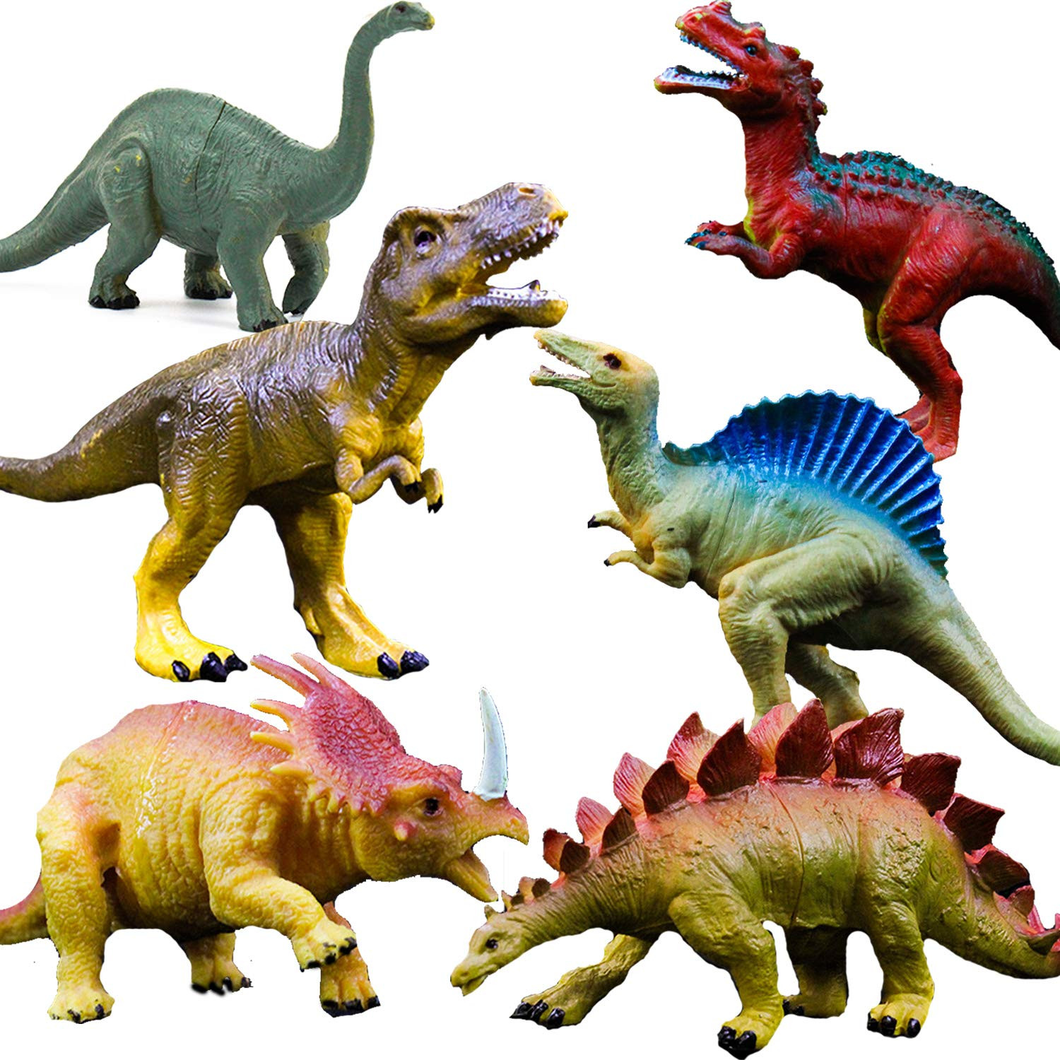 OuMuaMua Dinosaur Toys, Plastic Dinosaur Figure Set, Ideal Education Toys for Kids and Toddler, I... | Amazon (US)