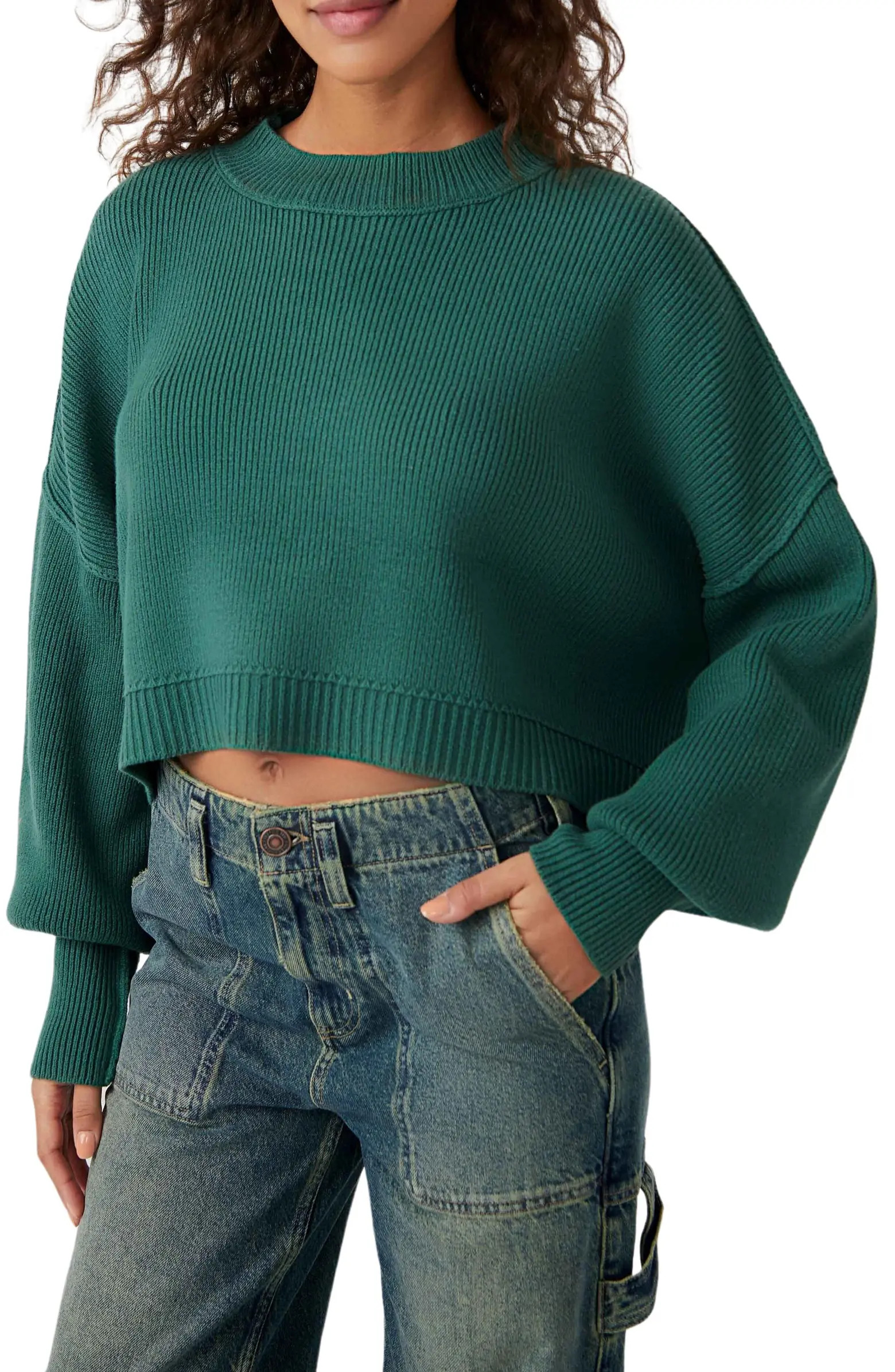 Easy Street Crop Pullover | Nordstrom