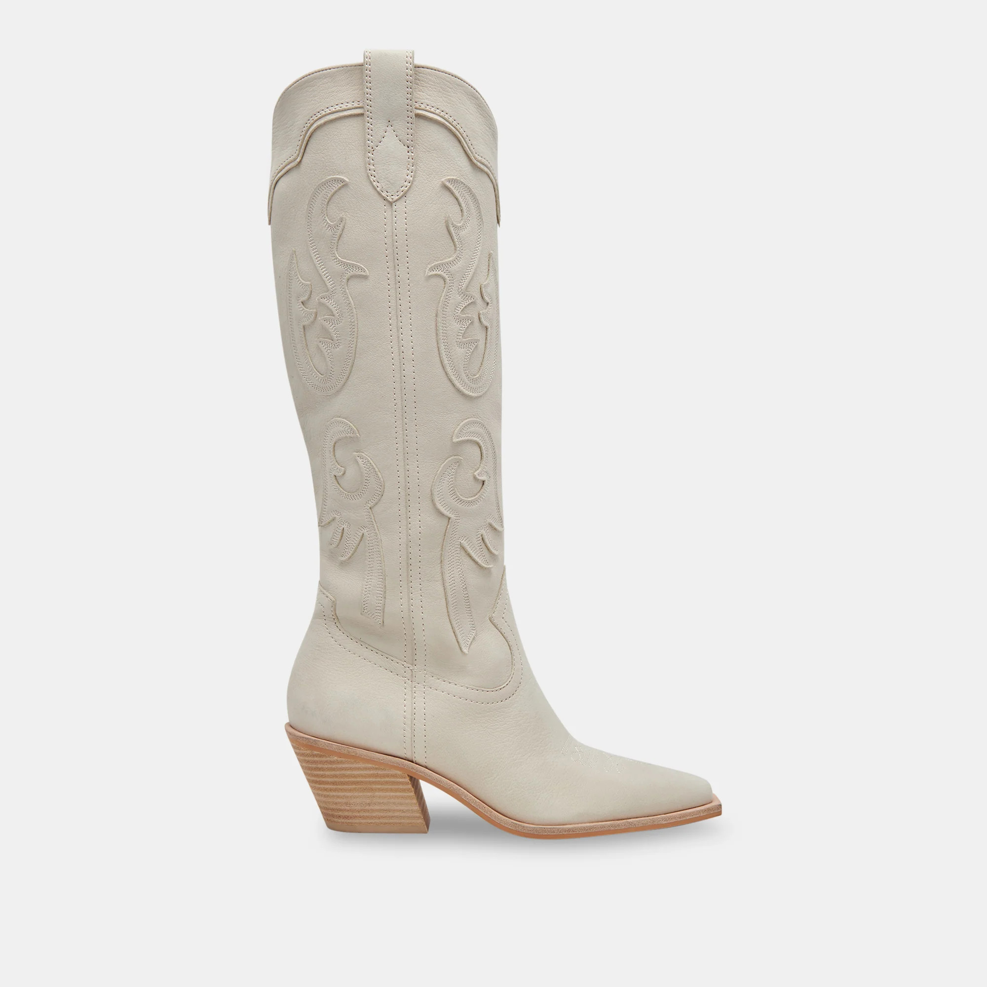 Samsin Boots Ivory Nubuck | DolceVita.com