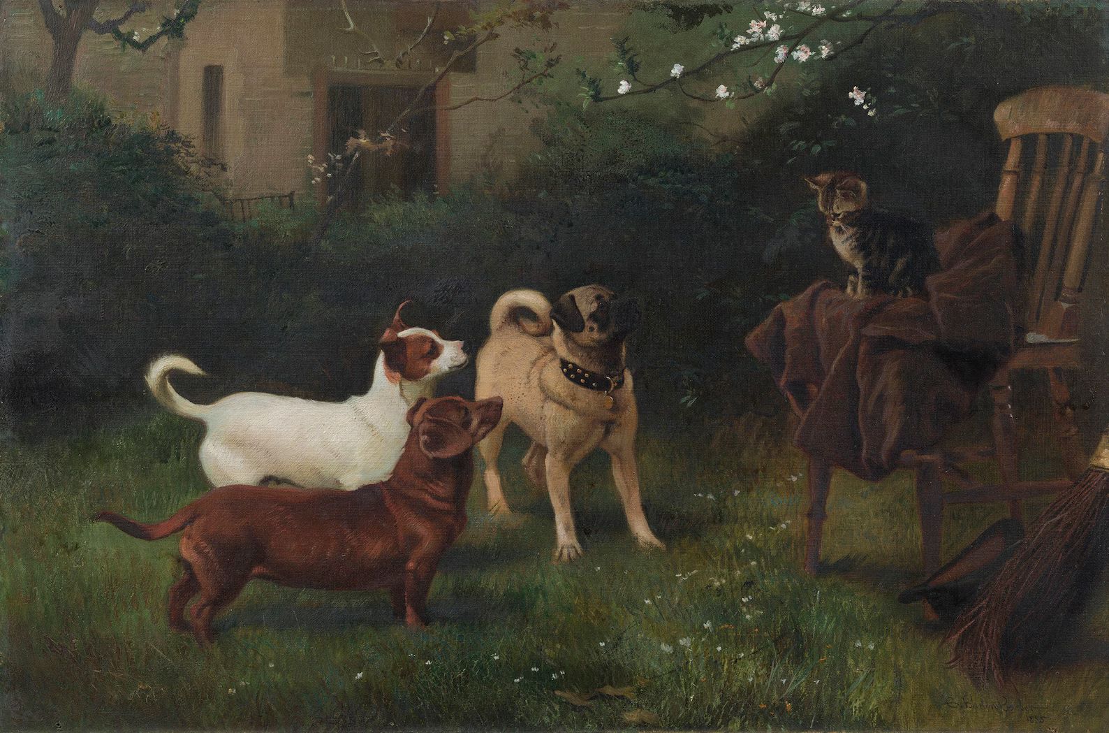 Cat and Dogs Belonging to Queen Victoria by Charles Burton - Etsy | Etsy (US)