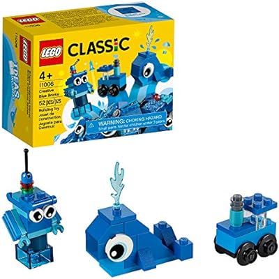 LEGO Classic Creative Blue Bricks 11006 Kids’ Building Toy Starter Set with Blue Bricks to Insp... | Amazon (US)