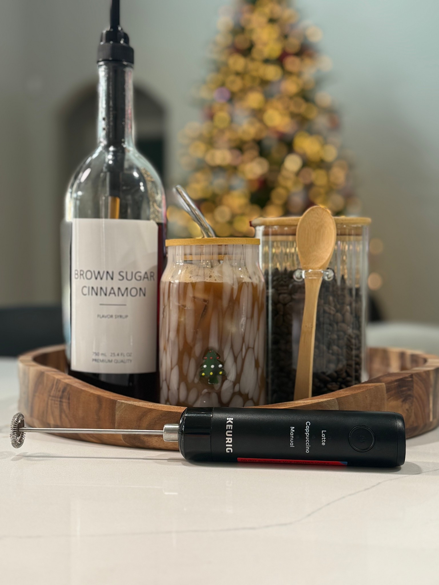 Home café vibes this morning ☕✨
Tagging the glass, frother, and syrup bottle I reach for every single day.

#LTKHome #LTKmorningroutine #LTKmomlife