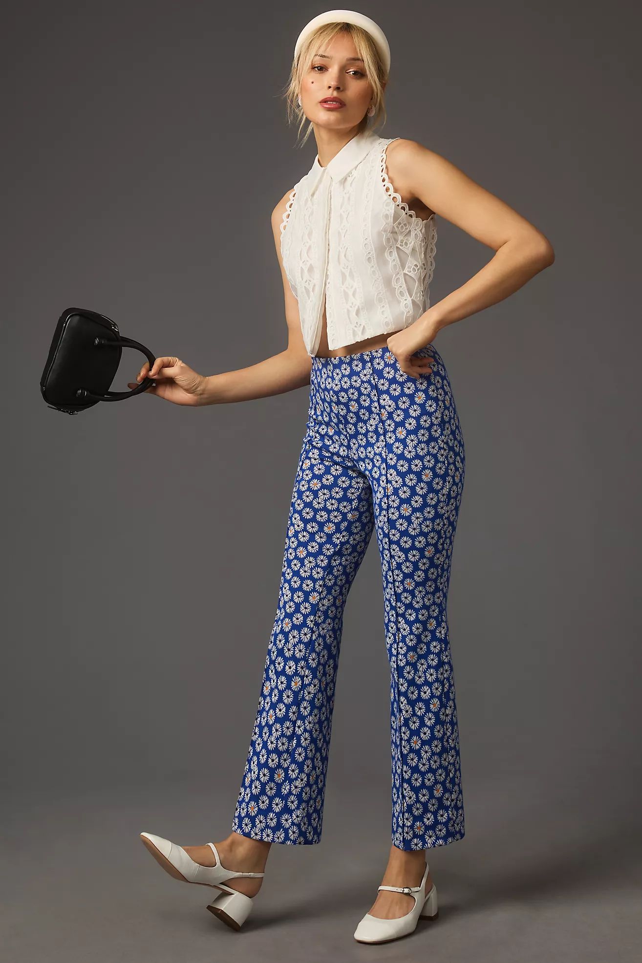 The Margot Kick-Flare Cropped Pants by Maeve | Anthropologie (US)