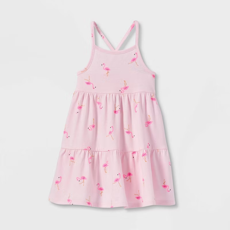 Toddler Girls' Tiered Knit Tank Dress - Cat & Jack™ | Target