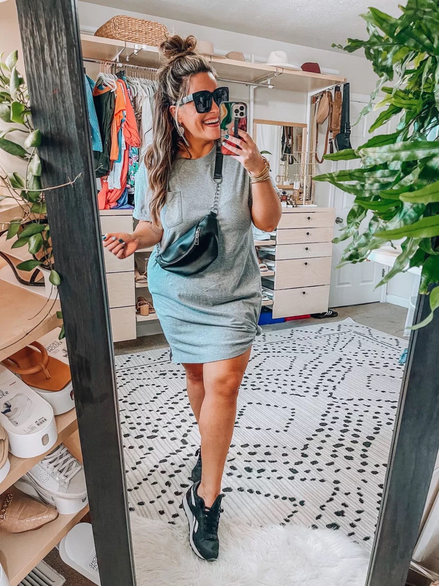 Walmart fashion summer outfit My fave T-shirt dress I have this in multiple colors xl Belt bag Sneakers tts

#LTKunder50 #LTKSeasonal #LTKcurves