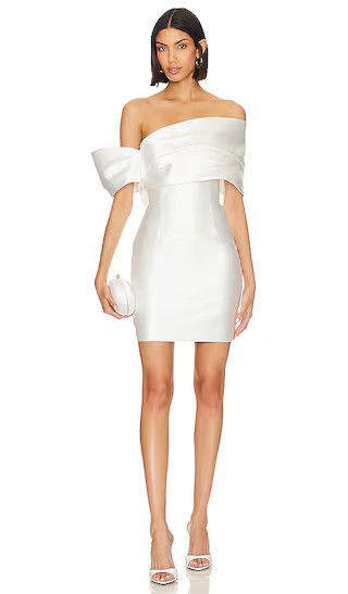 Edda Mini Dress in Cream | Revolve Clothing (Global)