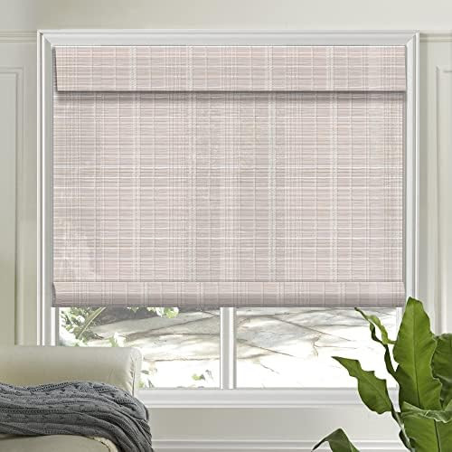 Letau Cordless Wood Window Shades Blinds, Bamboo Light Filtering Roller Shades, Color 17 | Amazon (US)